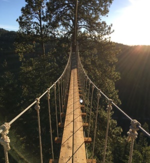 indrukwekkende hangbrug (suspension bridge) | Coeur dAlene